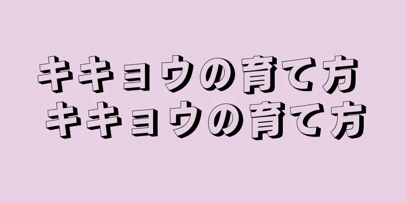 キキョウの育て方 キキョウの育て方