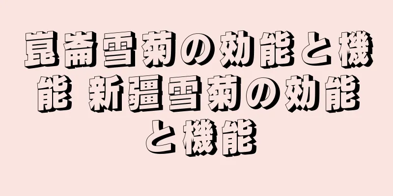 崑崙雪菊の効能と機能 新疆雪菊の効能と機能