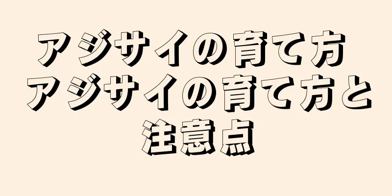 アジサイの育て方 アジサイの育て方と注意点