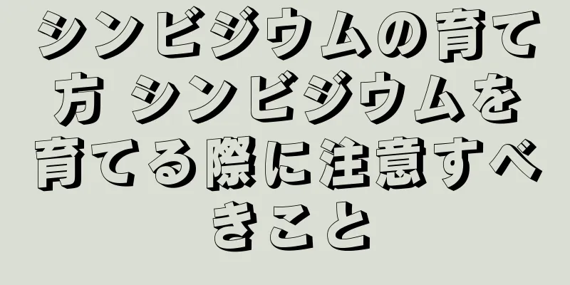 シンビジウムの育て方 シンビジウムを育てる際に注意すべきこと