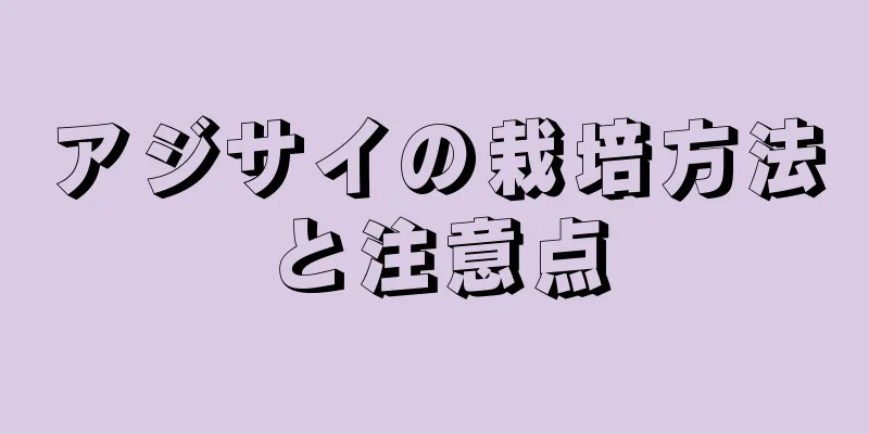 アジサイの栽培方法と注意点