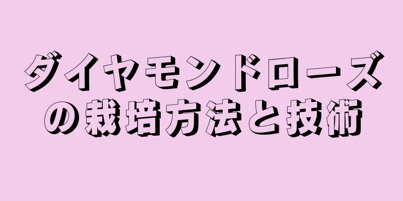 ダイヤモンドローズの栽培方法と技術
