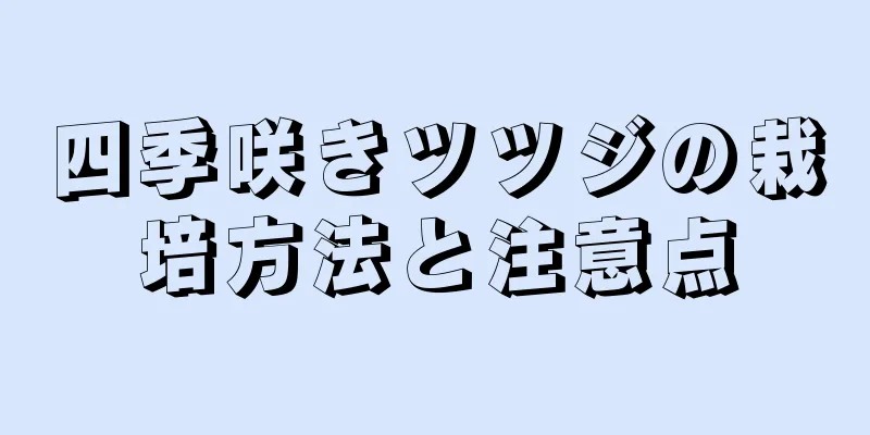 四季咲きツツジの栽培方法と注意点