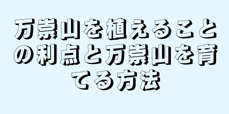 万崇山を植えることの利点と万崇山を育てる方法
