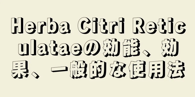 Herba Citri Reticulataeの効能、効果、一般的な使用法
