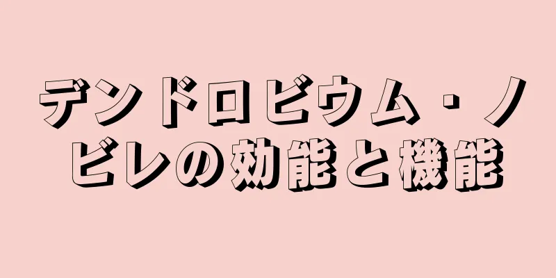 デンドロビウム・ノビレの効能と機能