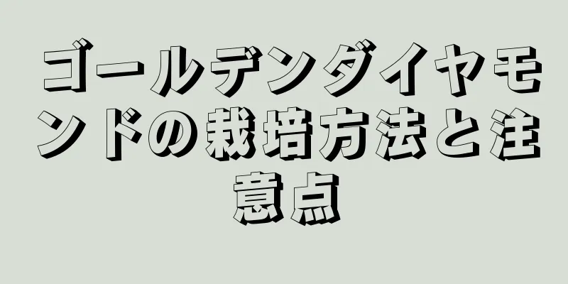 ゴールデンダイヤモンドの栽培方法と注意点