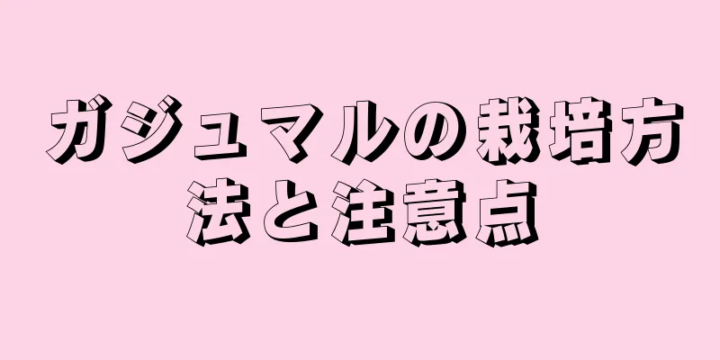 ガジュマルの栽培方法と注意点