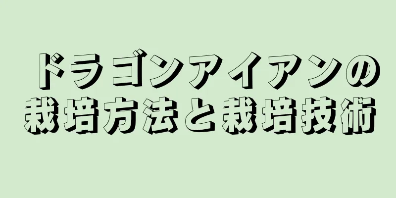 ドラゴンアイアンの栽培方法と栽培技術