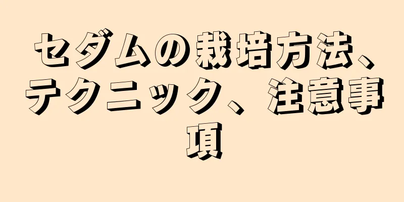 セダムの栽培方法、テクニック、注意事項