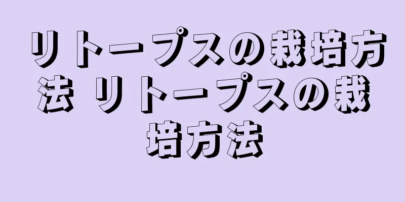 リトープスの栽培方法 リトープスの栽培方法