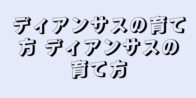 ディアンサスの育て方 ディアンサスの育て方