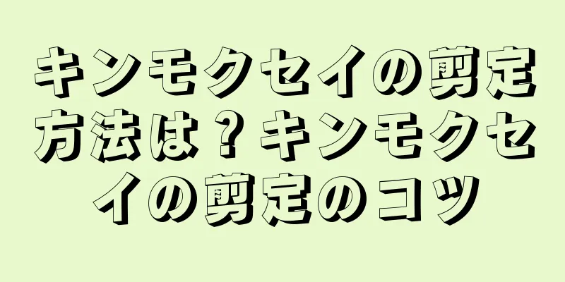 キンモクセイの剪定方法は？キンモクセイの剪定のコツ