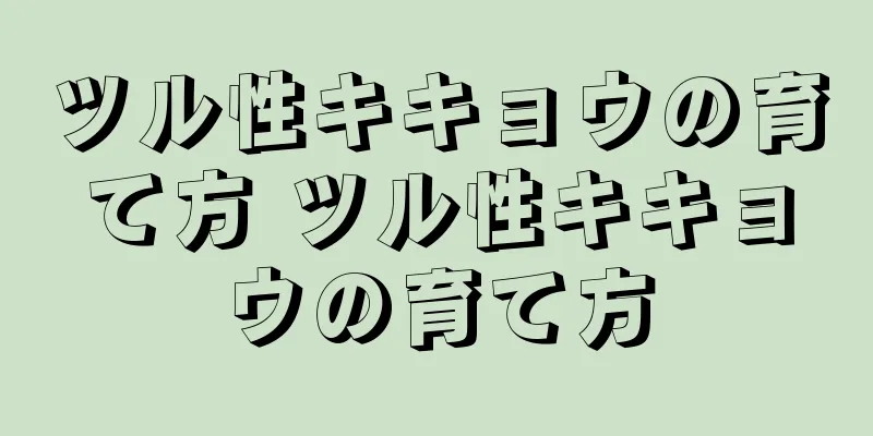 ツル性キキョウの育て方 ツル性キキョウの育て方