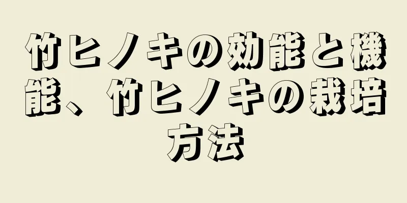 竹ヒノキの効能と機能、竹ヒノキの栽培方法