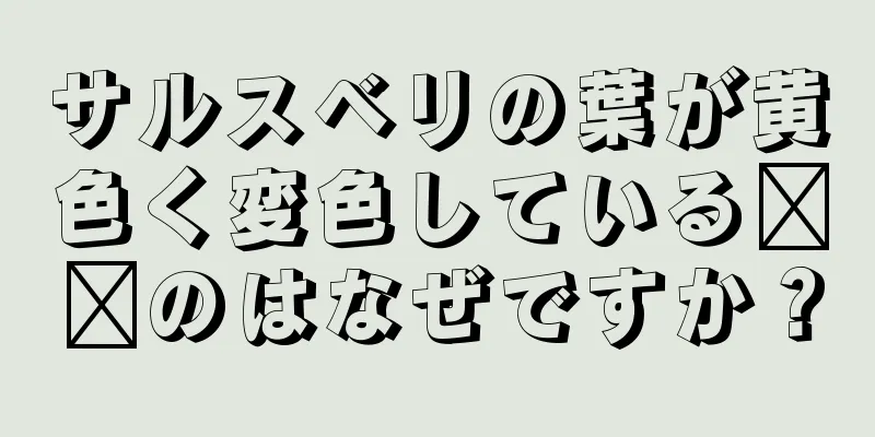 サルスベリの葉が黄色く変色している​​のはなぜですか？
