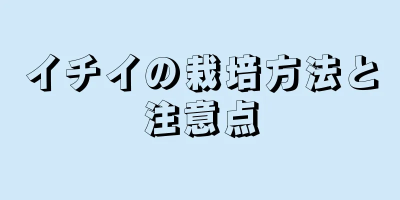 イチイの栽培方法と注意点