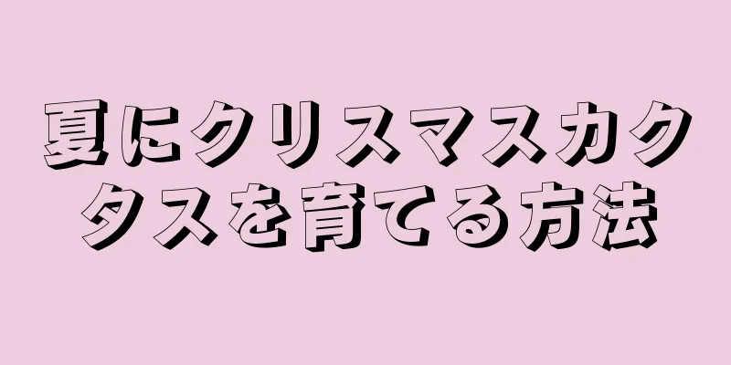 夏にクリスマスカクタスを育てる方法