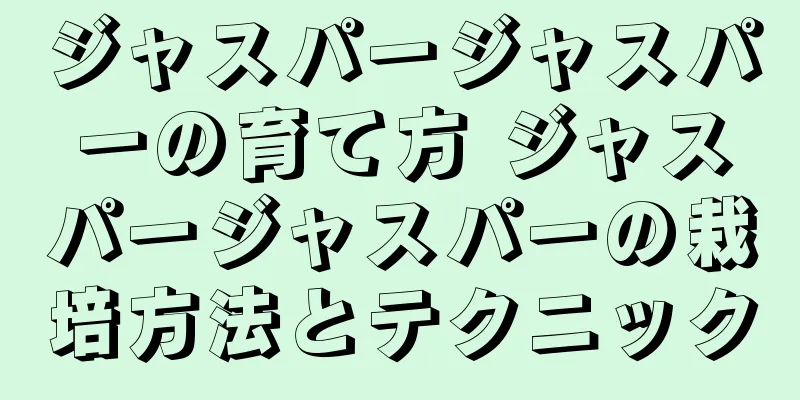 ジャスパージャスパーの育て方 ジャスパージャスパーの栽培方法とテクニック