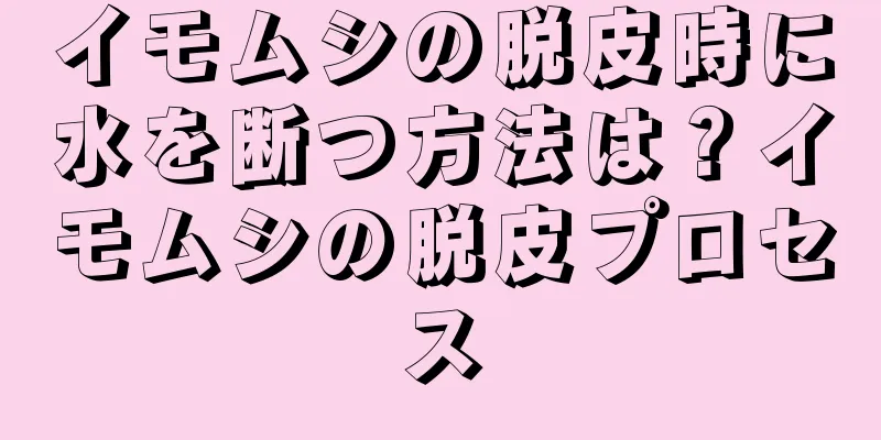 イモムシの脱皮時に水を断つ方法は？イモムシの脱皮プロセス