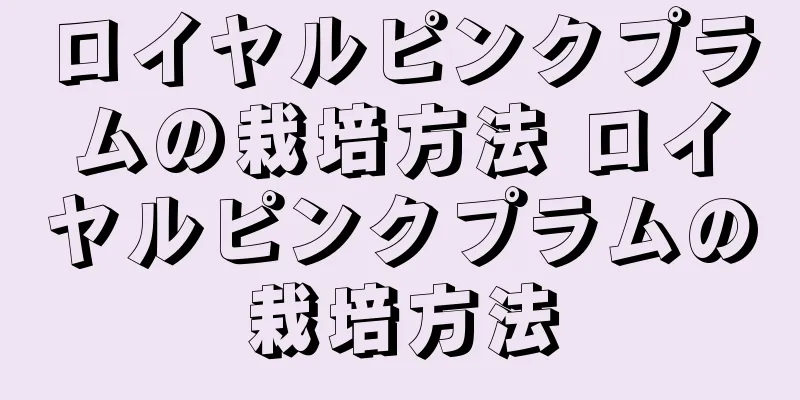 ロイヤルピンクプラムの栽培方法 ロイヤルピンクプラムの栽培方法