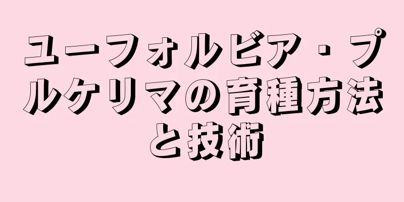 ユーフォルビア・プルケリマの育種方法と技術