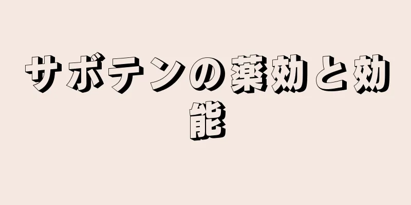 サボテンの薬効と効能