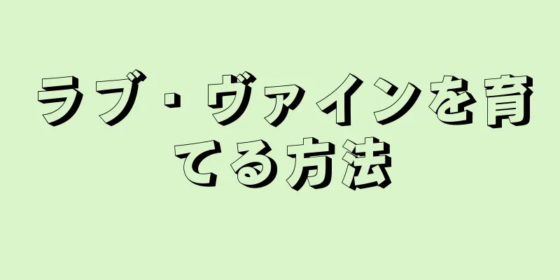ラブ・ヴァインを育てる方法
