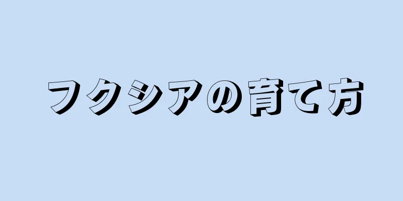 フクシアの育て方