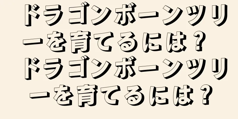 ドラゴンボーンツリーを育てるには？ ドラゴンボーンツリーを育てるには？
