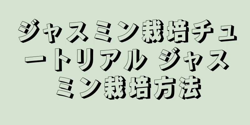 ジャスミン栽培チュートリアル ジャスミン栽培方法