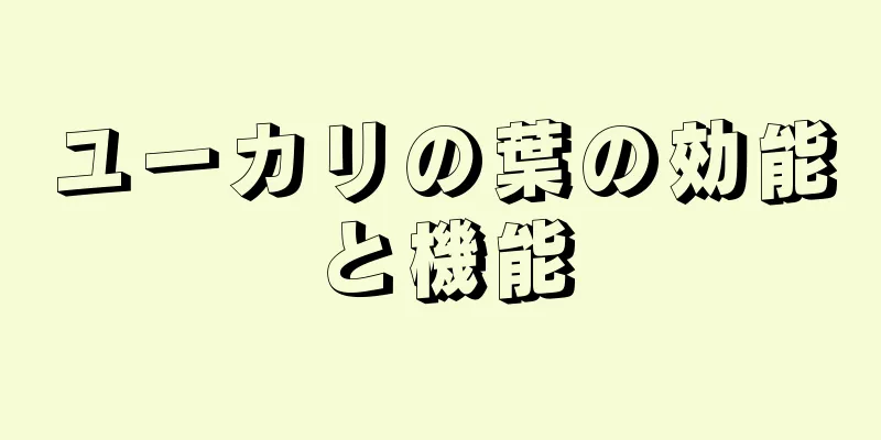ユーカリの葉の効能と機能