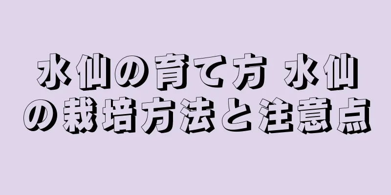 水仙の育て方 水仙の栽培方法と注意点