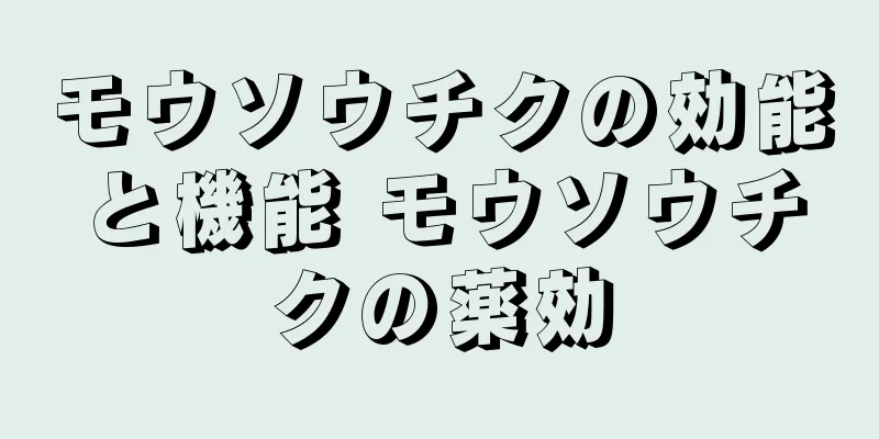 モウソウチクの効能と機能 モウソウチクの薬効