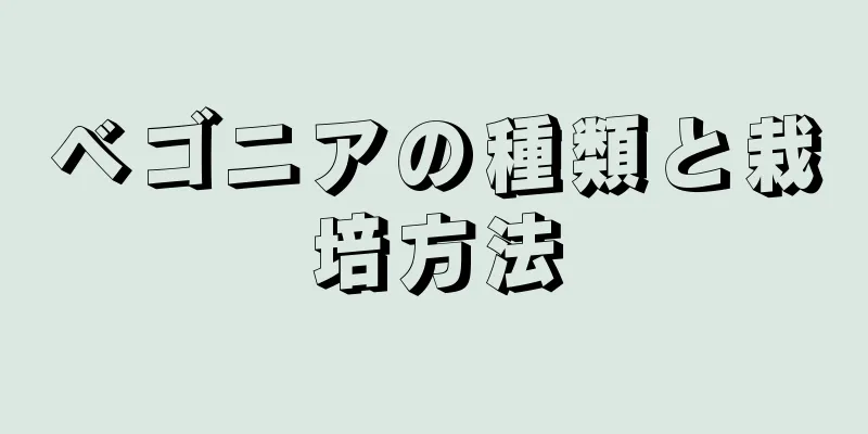 ベゴニアの種類と栽培方法