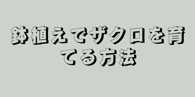 鉢植えでザクロを育てる方法