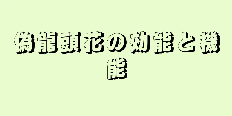 偽龍頭花の効能と機能