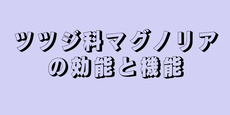 ツツジ科マグノリアの効能と機能