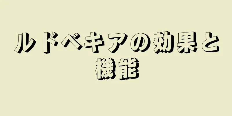 ルドベキアの効果と機能