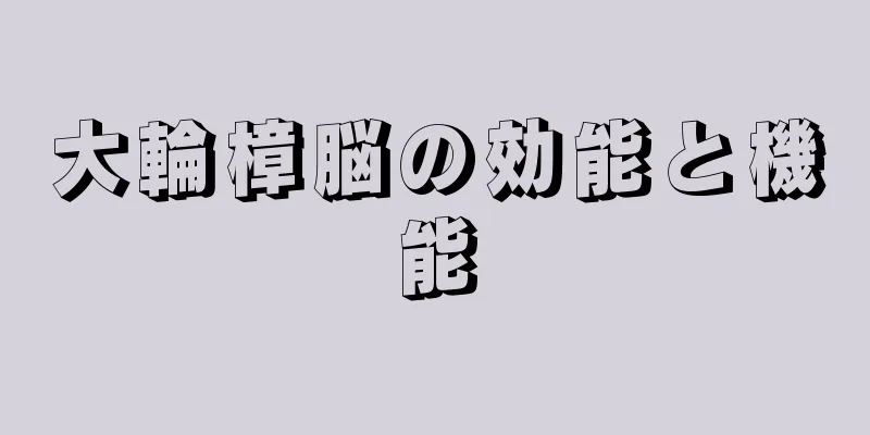 大輪樟脳の効能と機能