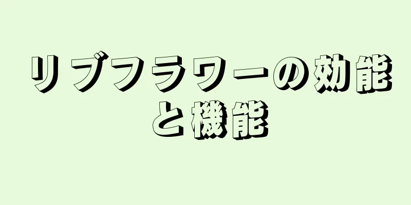 リブフラワーの効能と機能