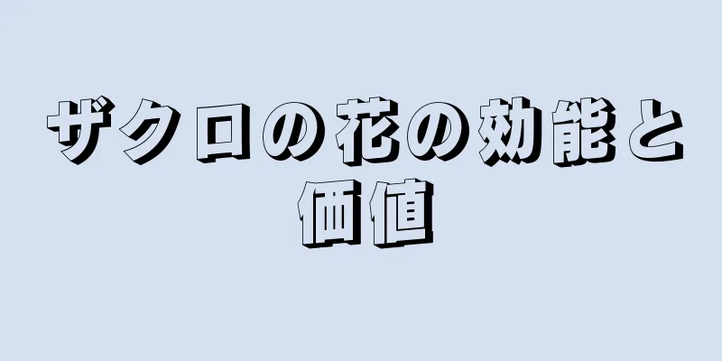 ザクロの花の効能と価値