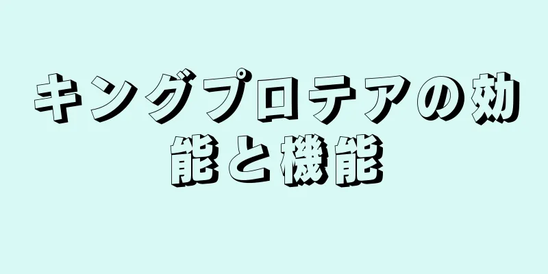 キングプロテアの効能と機能