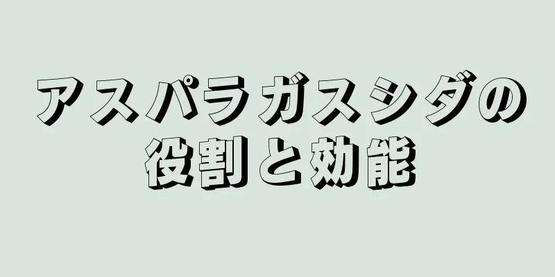アスパラガスシダの役割と効能