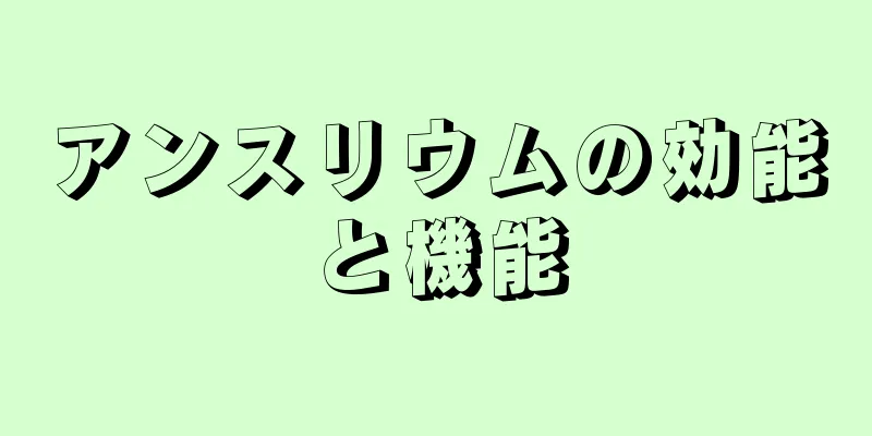 アンスリウムの効能と機能