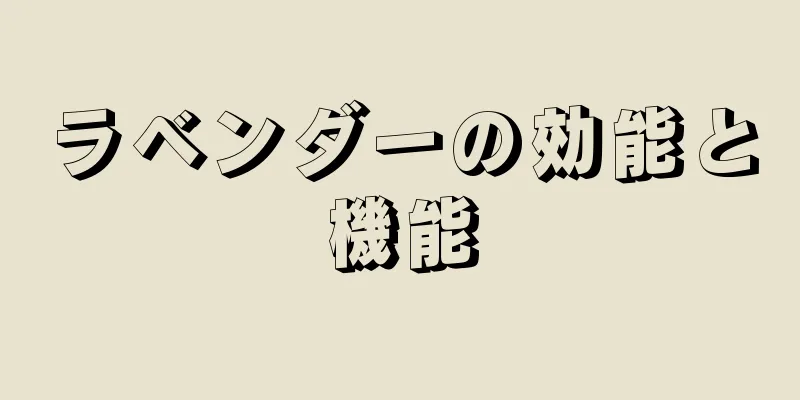 ラベンダーの効能と機能