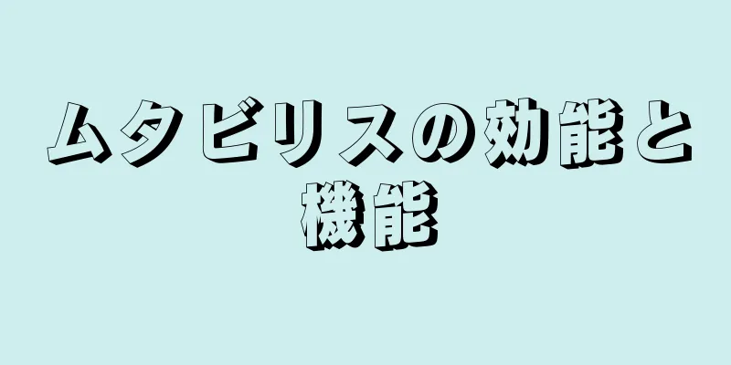 ムタビリスの効能と機能
