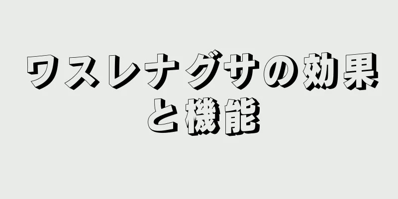 ワスレナグサの効果と機能