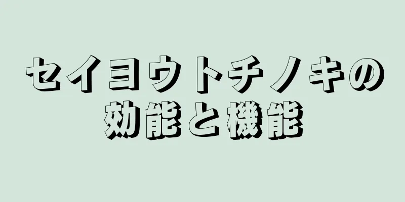 セイヨウトチノキの効能と機能