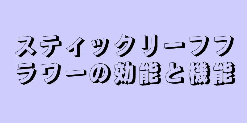 スティックリーフフラワーの効能と機能